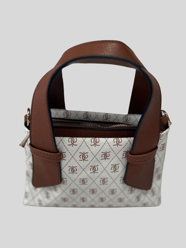 MONOGRAM MİNİ OMUZ VE EL ÇANTASI - Beyaz-Kahve Monogram