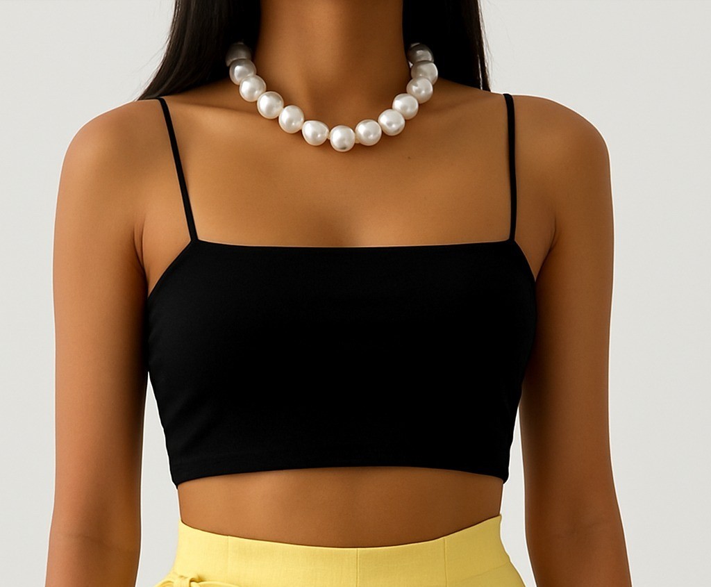 Basic Straplez Crop Top