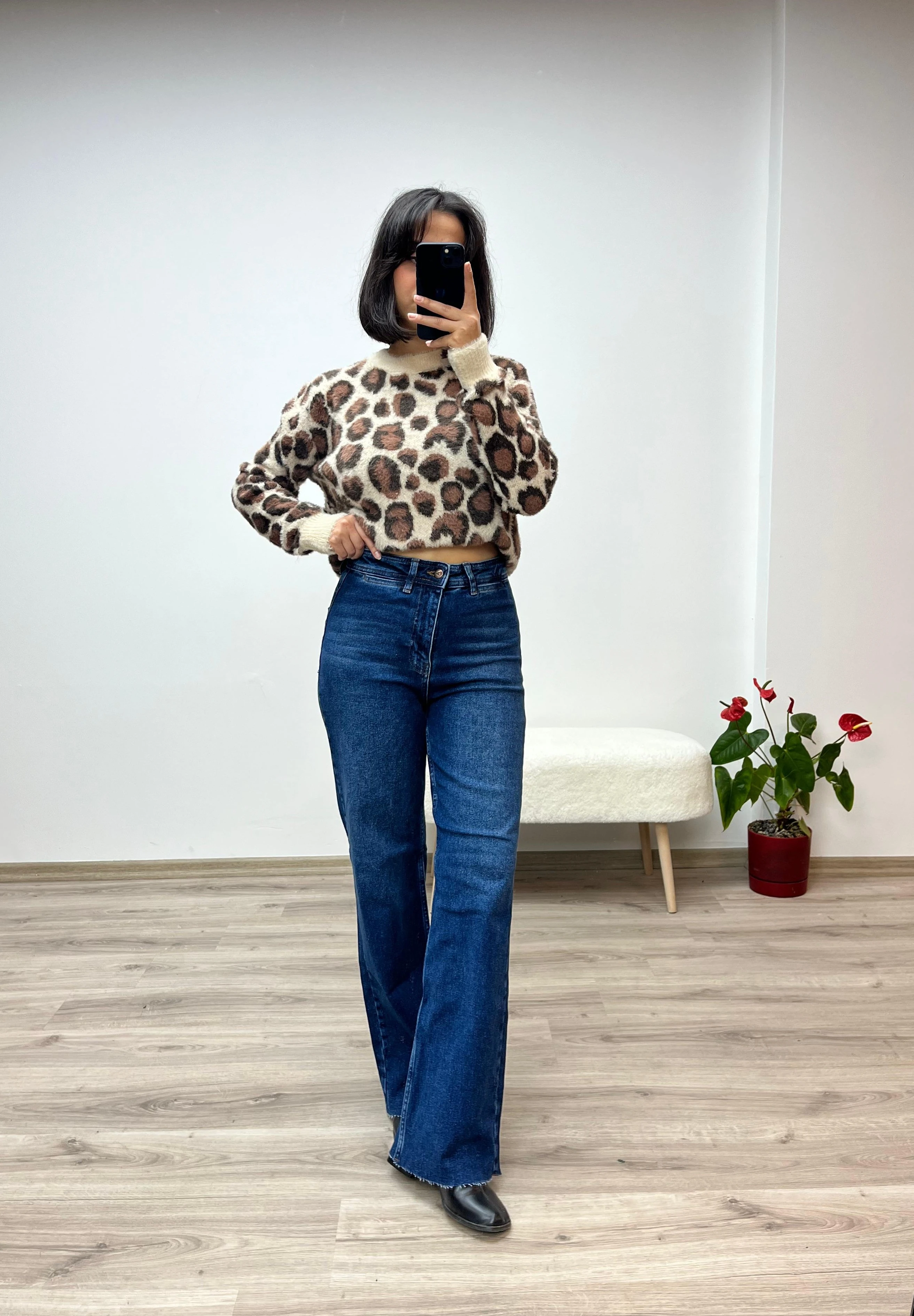 Bol Paça Palazzo Kot Pantolon