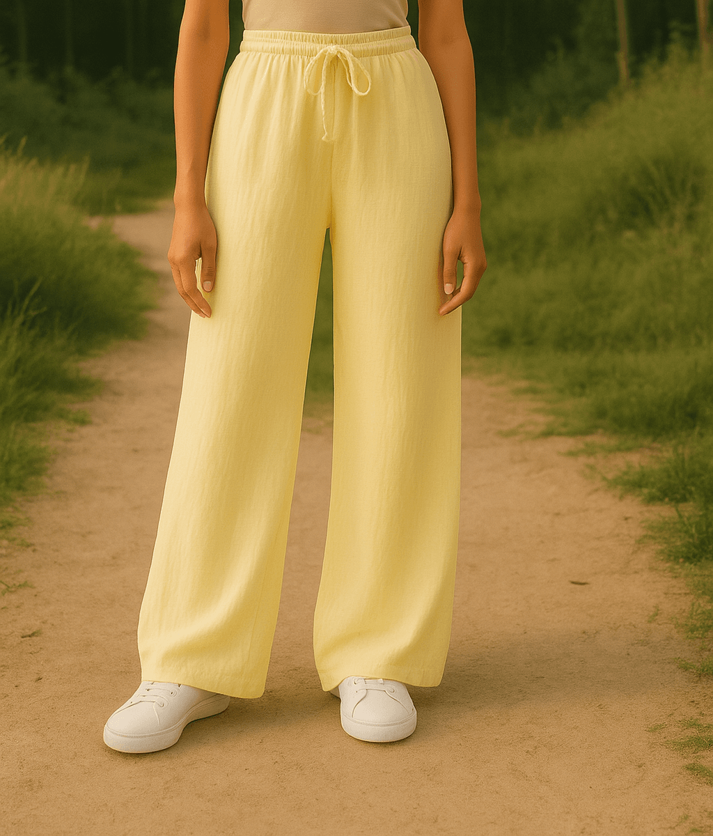 Müslin Pantolon - SARI