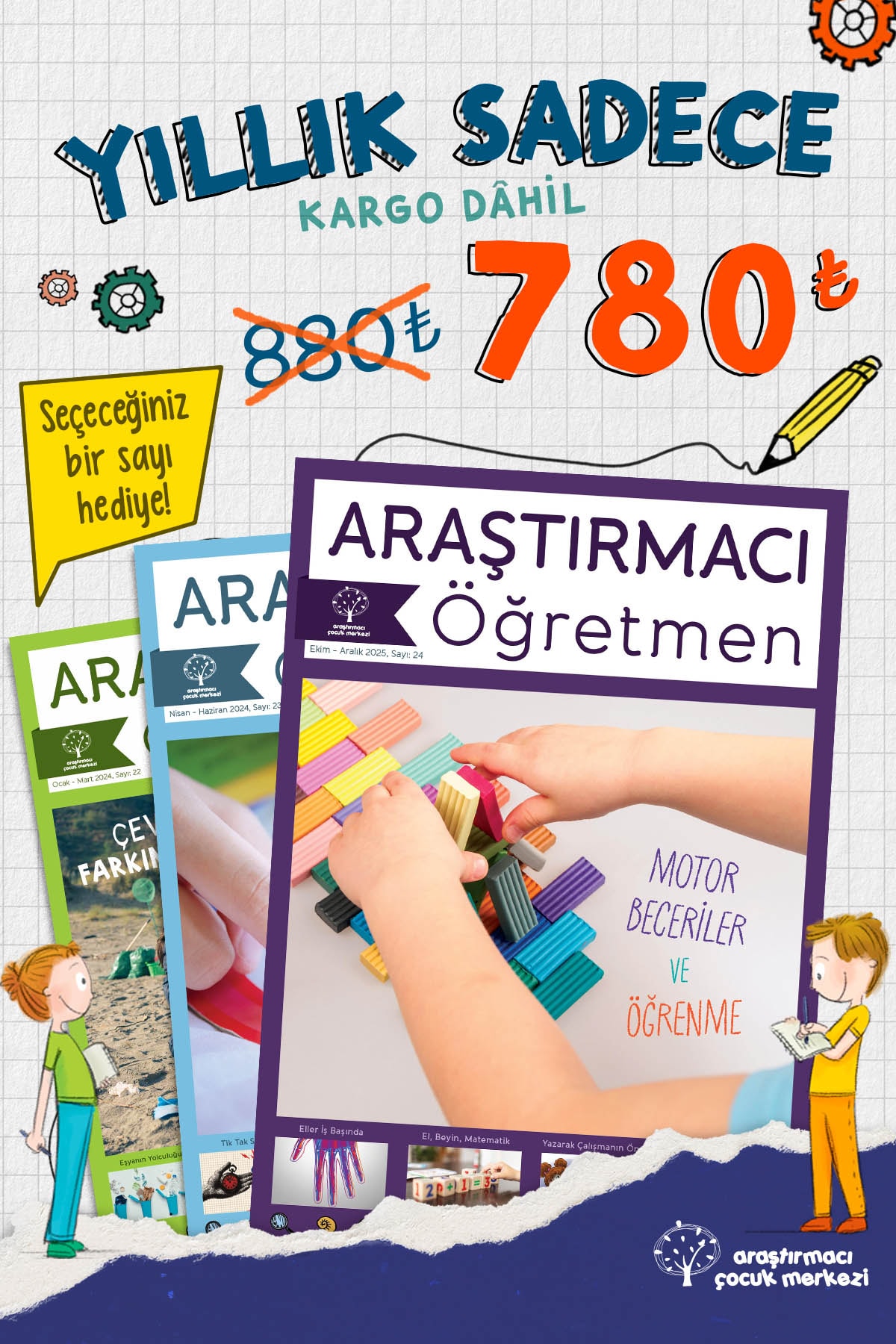 Araştırmacı Öğretmen Dergisi Yıllık Abonelik