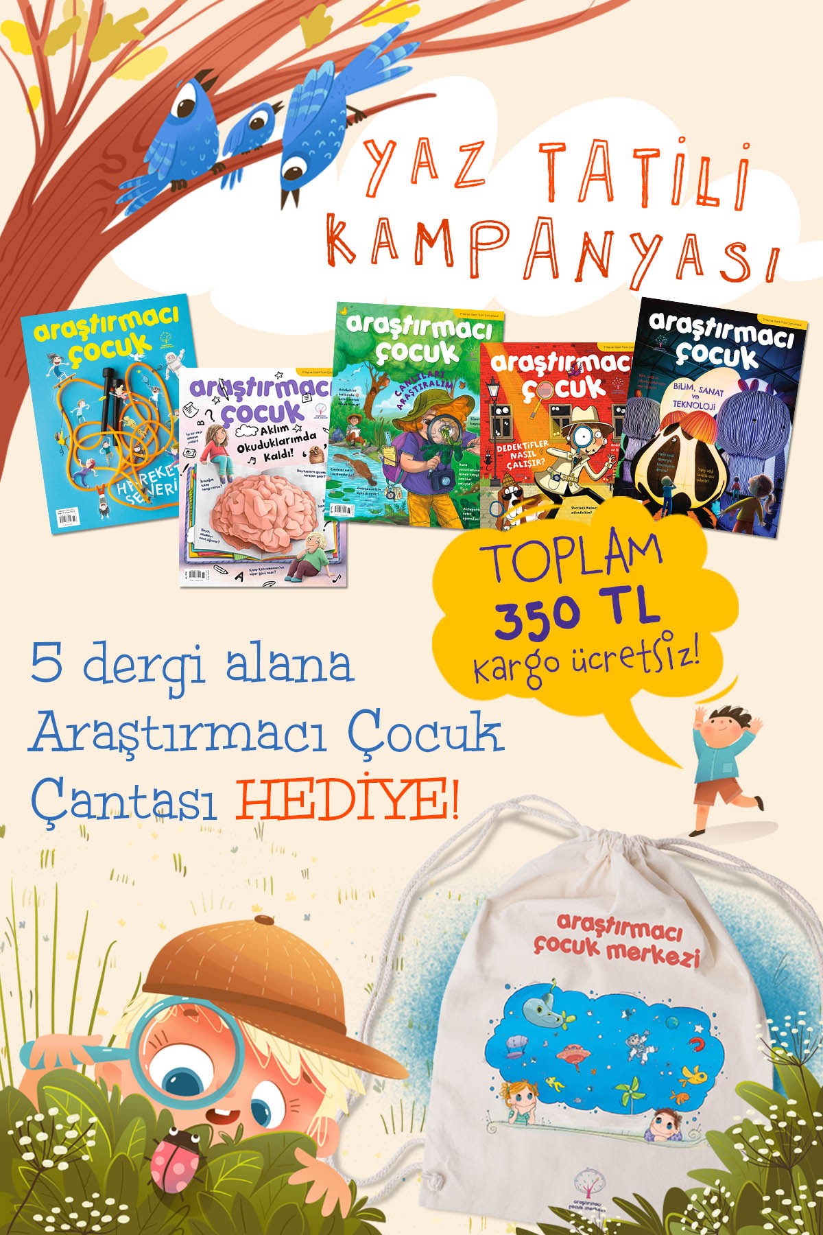 Dergi 5’li Set - Çanta Hediyeli - Kargo Ücretsiz