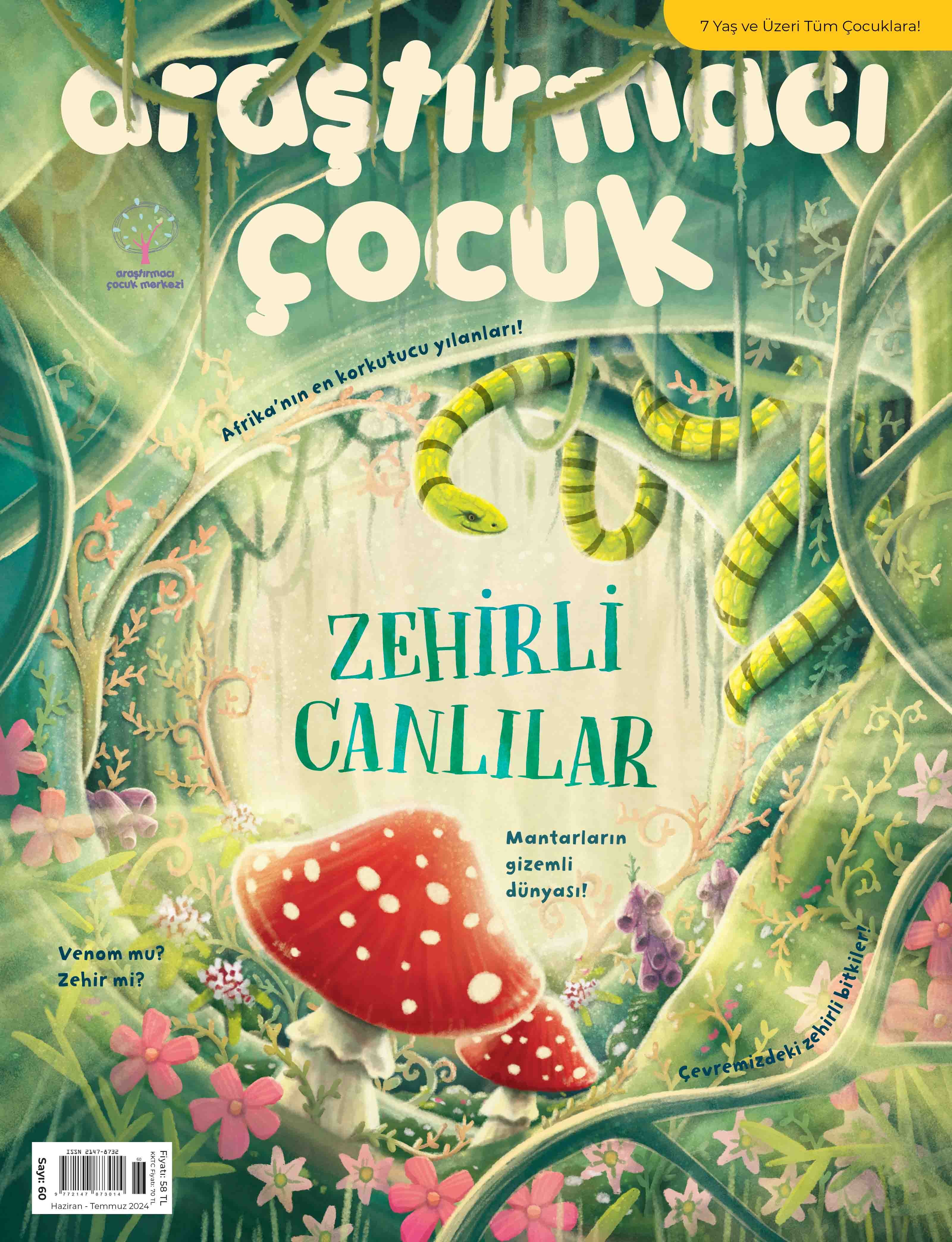 Araştırmacı Çocuk 60. Sayı: Zehirli Canlılar