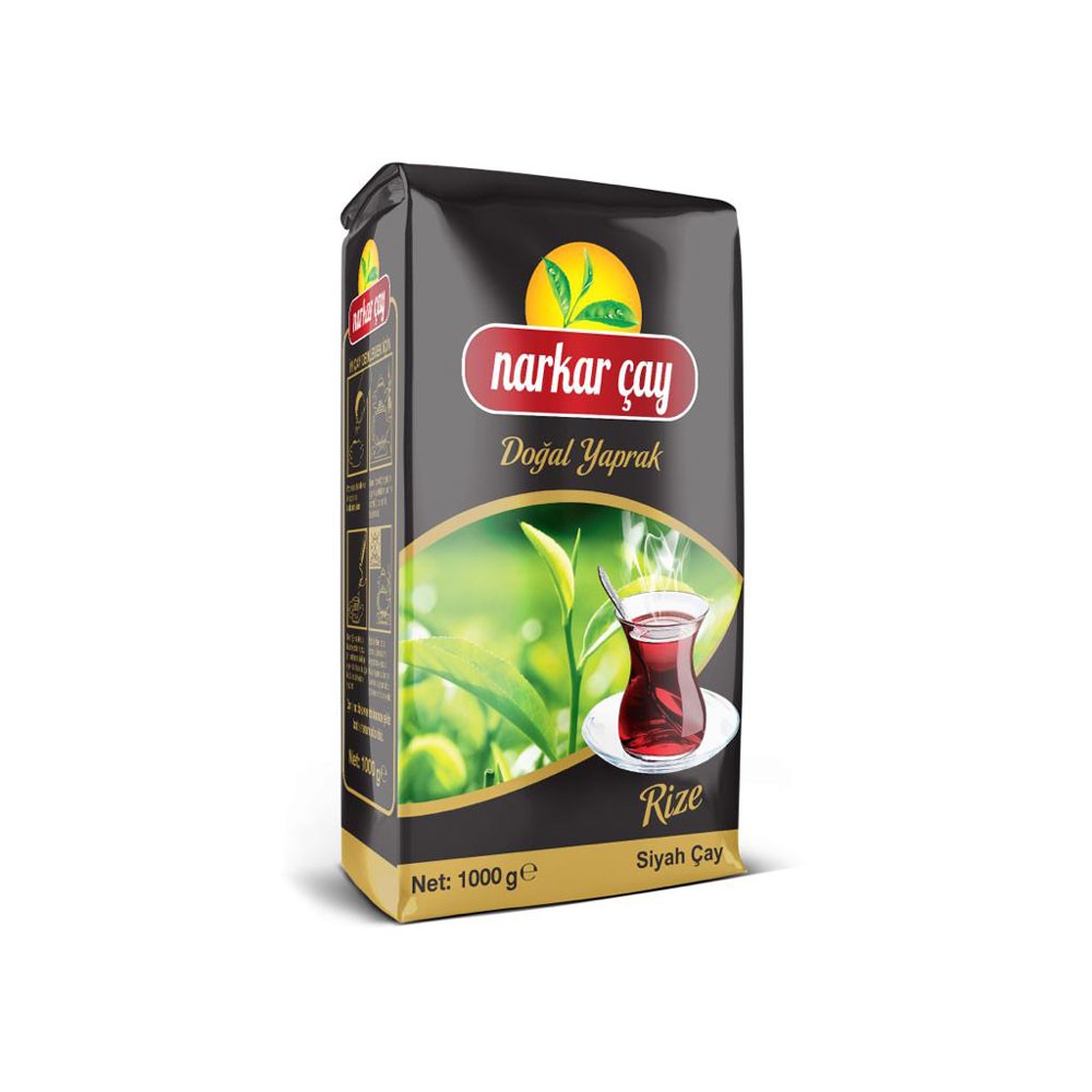 Narkar Doğal Yaprak Dökme Siyah Çay 1 KG