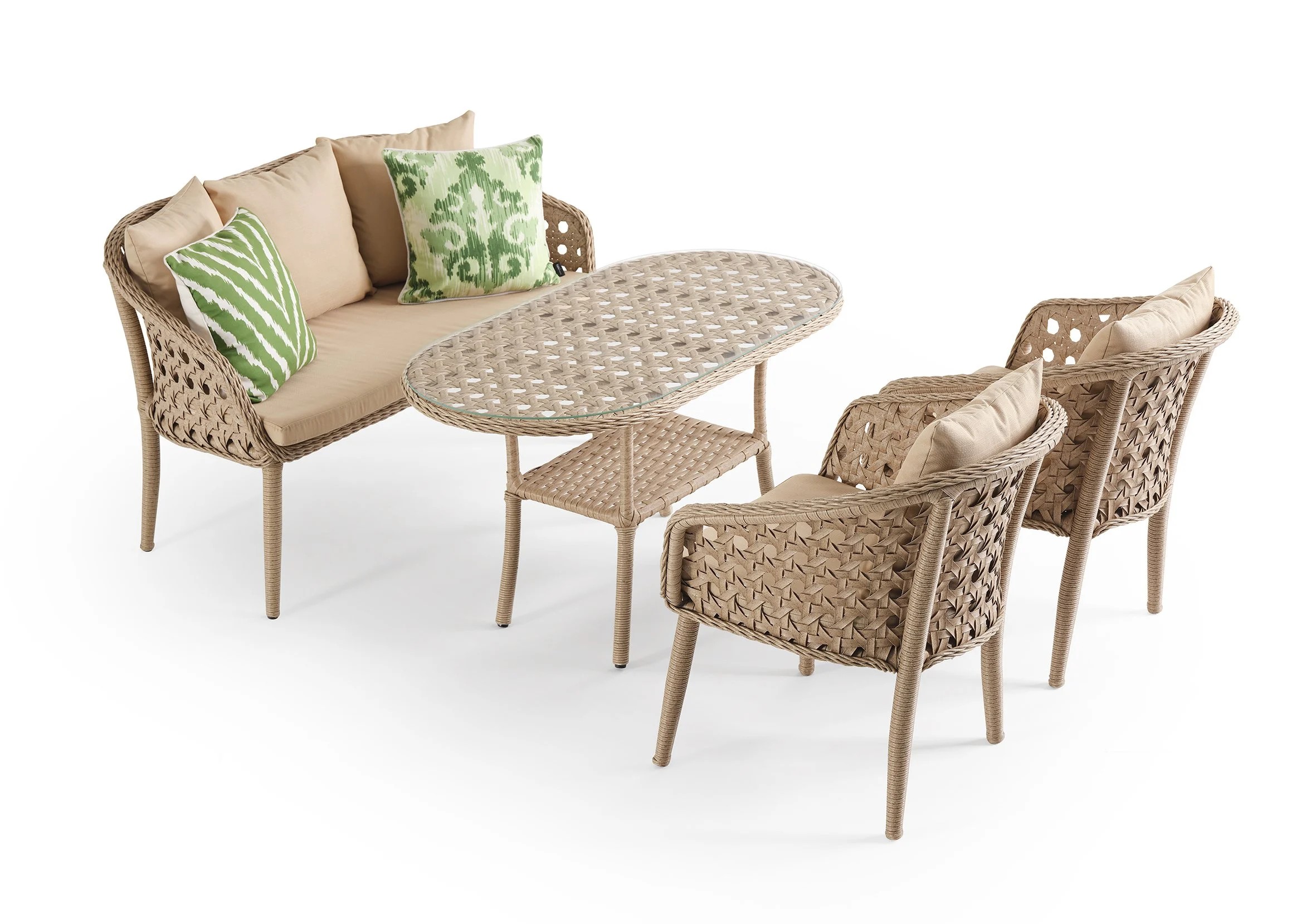 Great Rattan Bahçe Oturma Grubu (2-1-1-S)
