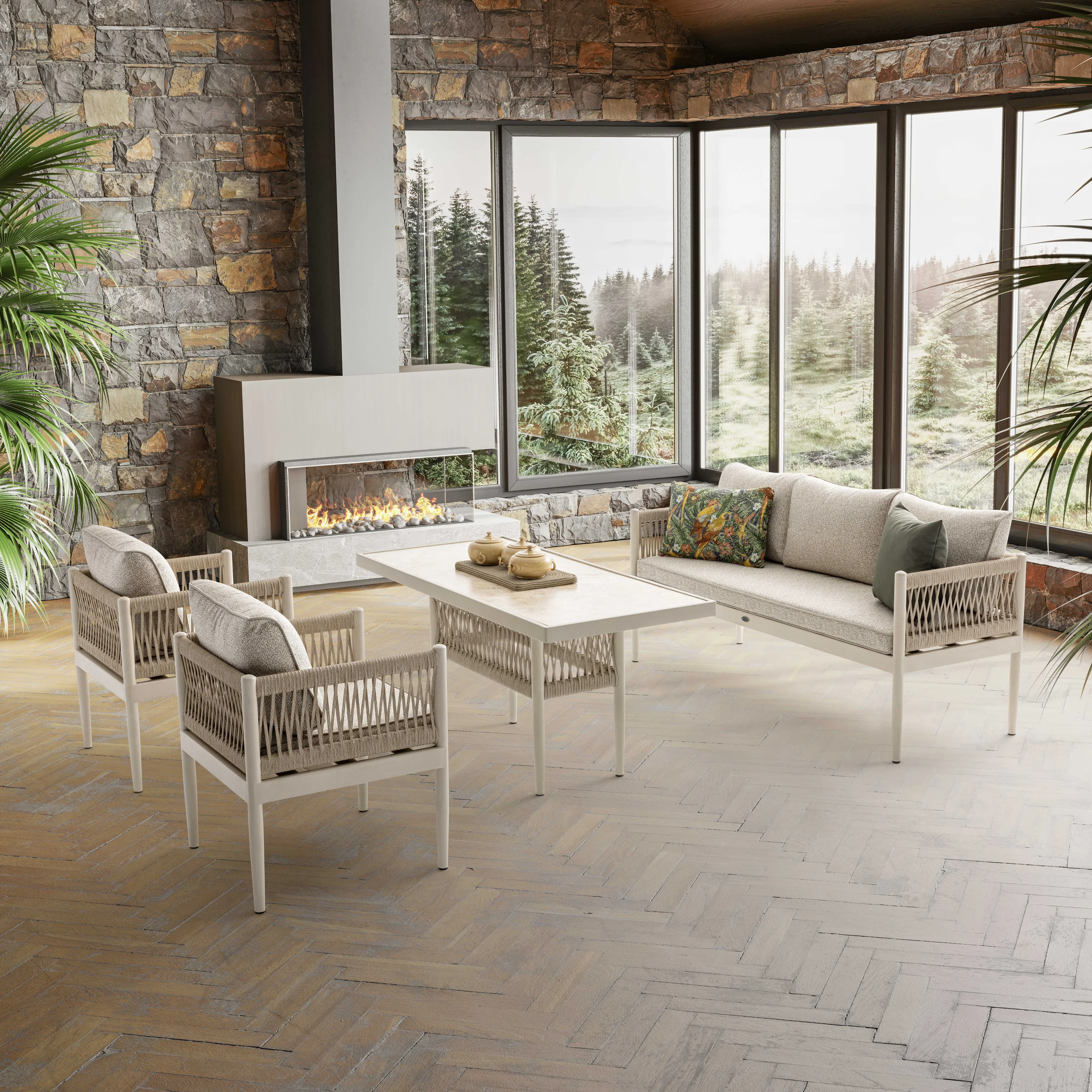 LYON MİDİ OTURMA TAKIMI