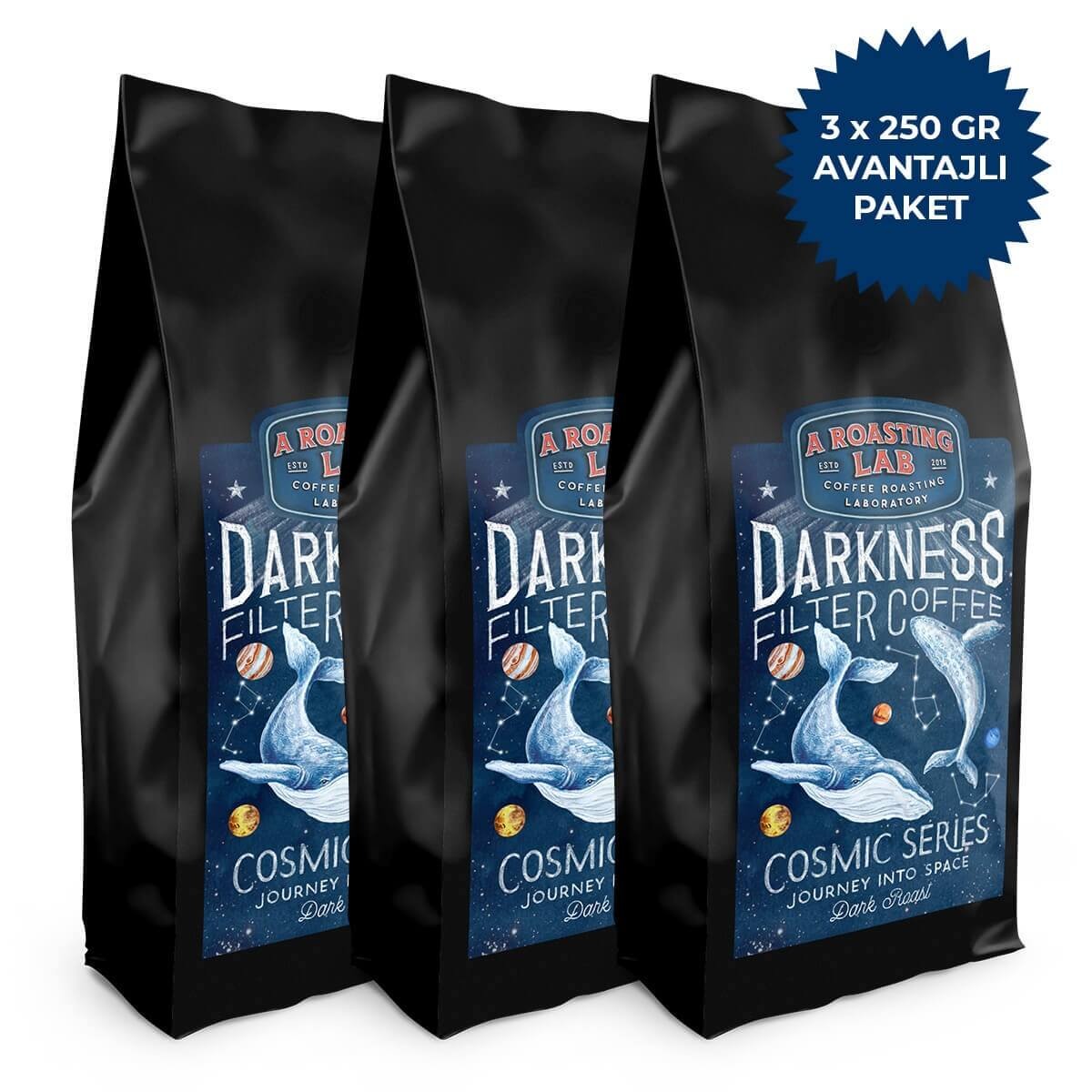 A Roasting Lab Darkness Filter Blend 3x250 Gr Öğütülmüş Filtre Kahve