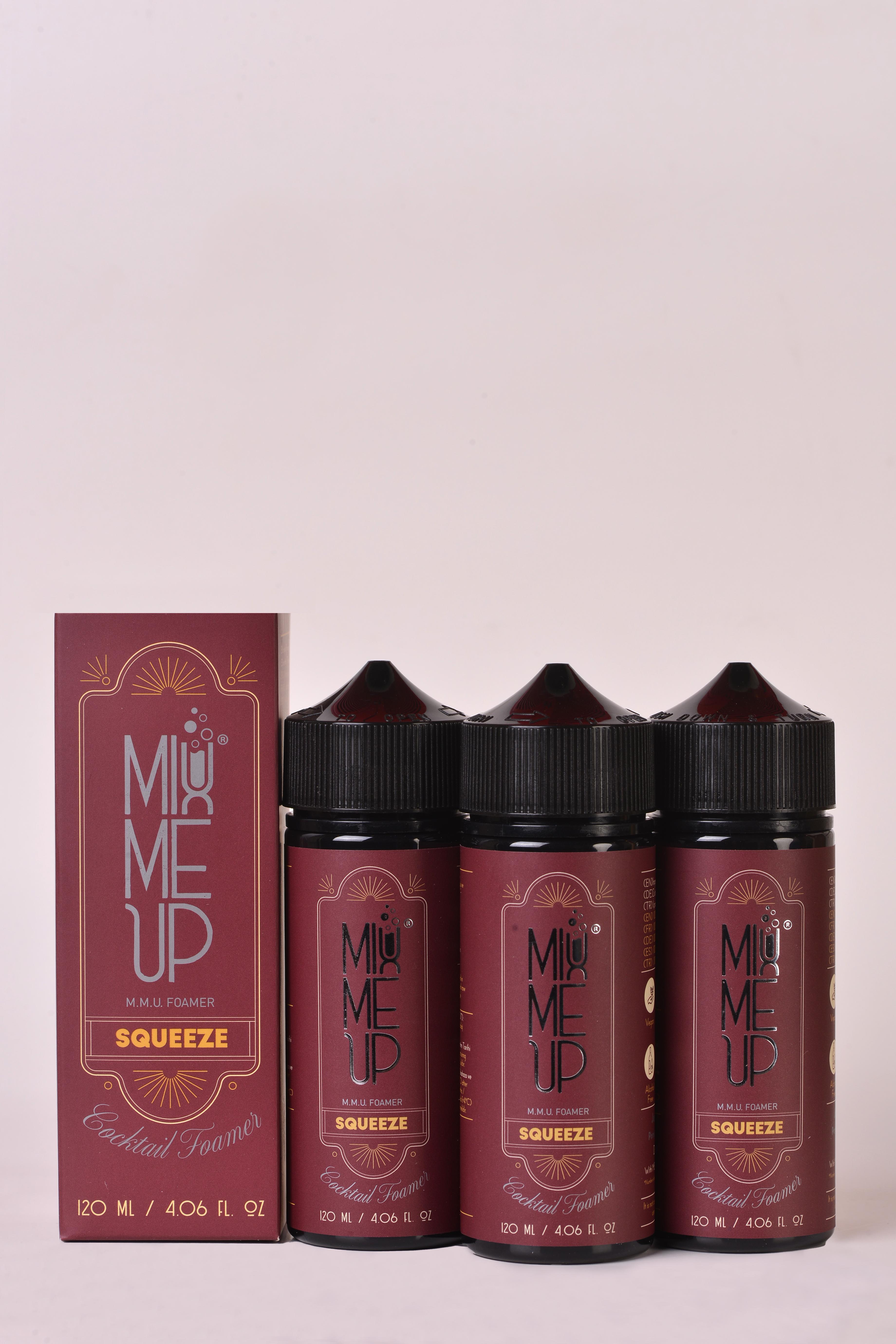 Kokteyl Köpürtücü - Squeeze Foamer 120 ML - 3 Adet