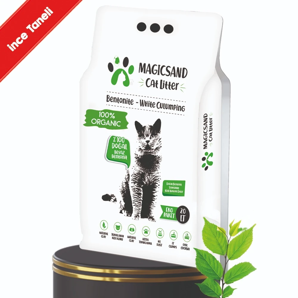 Magicsand Yeni Nesil Organik Ekstra Topaklanan Ekonomik Boy Doğal Kedi Kumu
