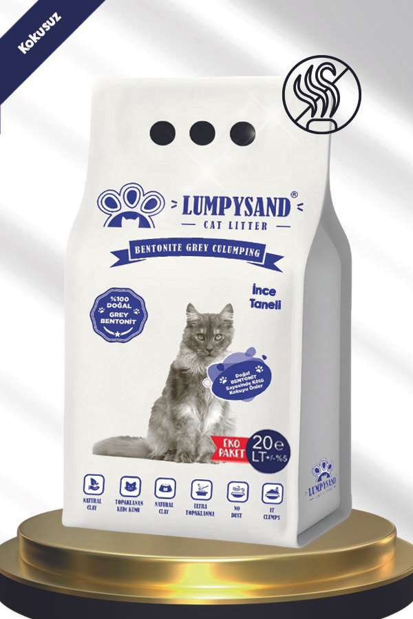 lumpysand Kokusuz İnce Taneli Kedi Kumu 20 lt - Cat Litter