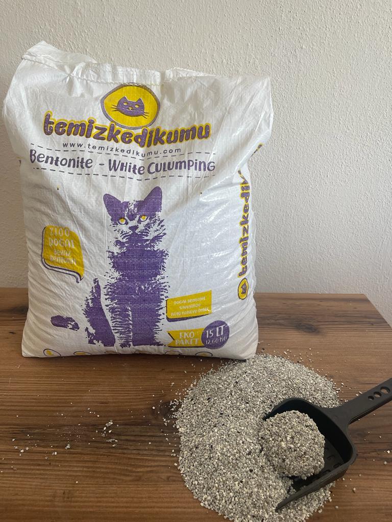 Temiz Kedi Kumu Aktif Karbon İnce Taneli 15 lt