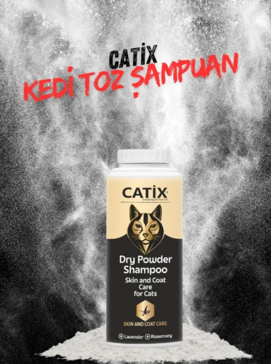 CATİX Dry Powder Shampoo (Kedi Toz Şampuan) 150 Gr