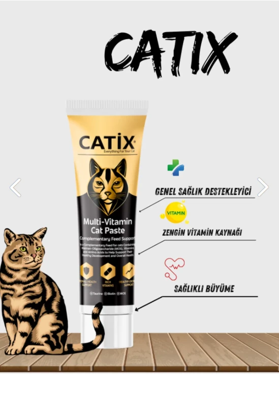 CATİX Kediler İçin Multi- Vitamin Cat Paste) 100 ML (11 vitamin)