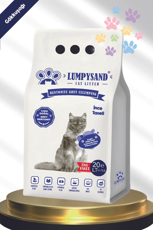 lumpysand Gökkuşağı İnce Taneli Kedi Kumu 20 lt -Cat Litter