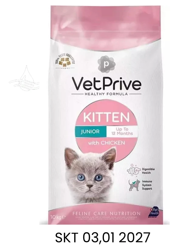 Vet Prive Tavuklu 10 kg Yavru Kedi Maması