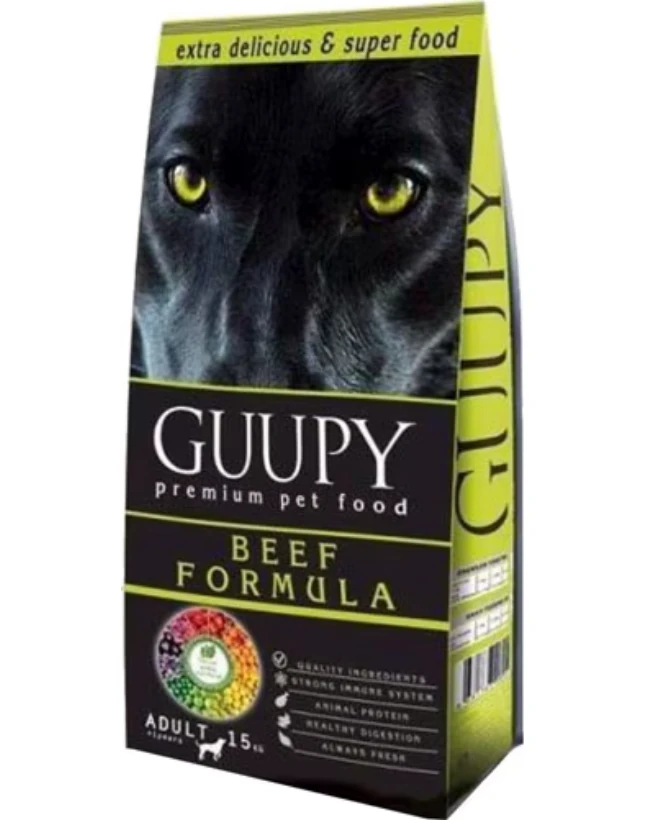 Guupy Dog Biftekli 15 kg Yetişkin Köpek Maması