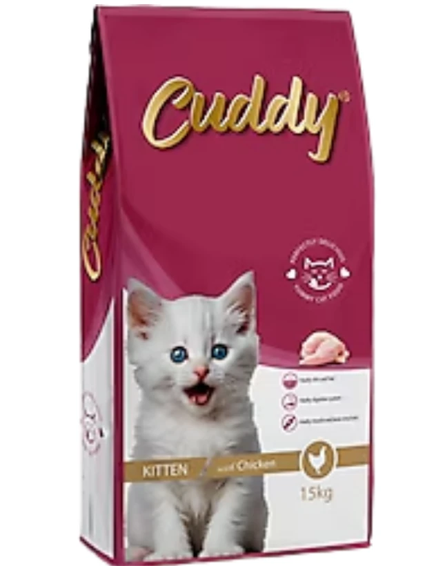 Cuddy Tavuklu Yavru Kedi Maması 15 KG