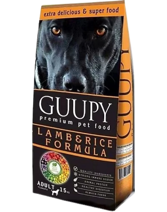 Guupy Dog Kuzu Etli 15 kg Yetişkin Köpek Maması