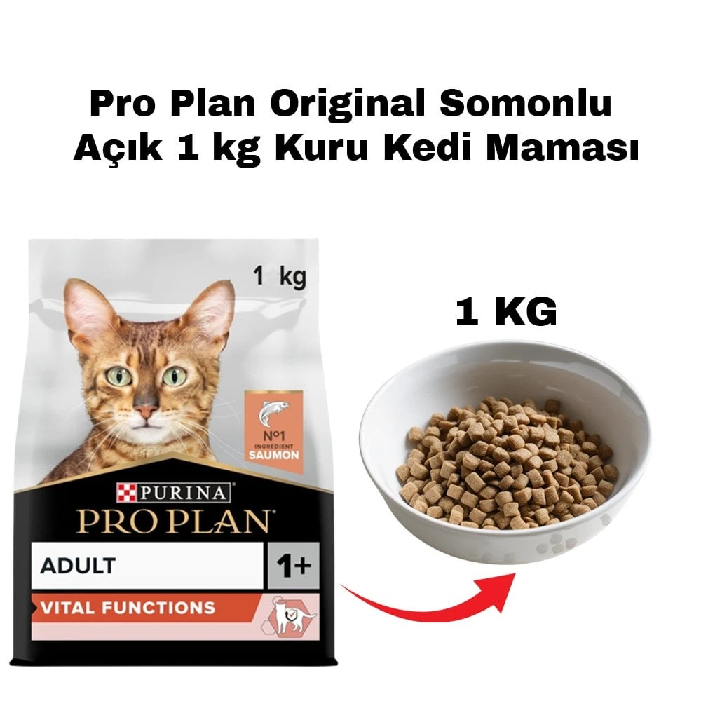 Pro Plan Original Somonlu Açık 1 kg Kuru Kedi Maması