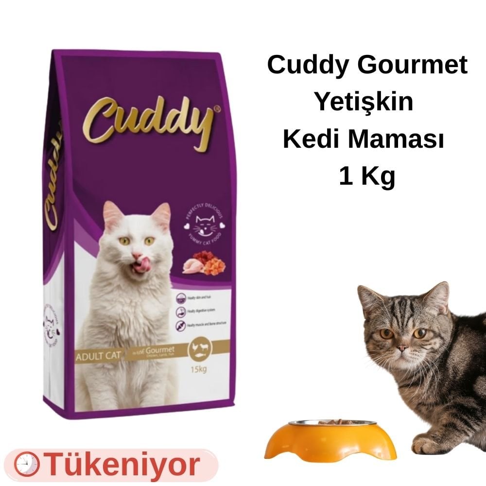 Cuddy Gourmet Yetişkin Kedi Maması 1 Kg