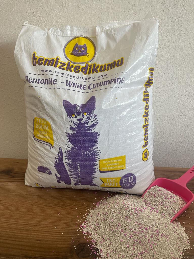 Temiz Kedi Kumu Bebe Pudralı İnce Taneli 15 lt