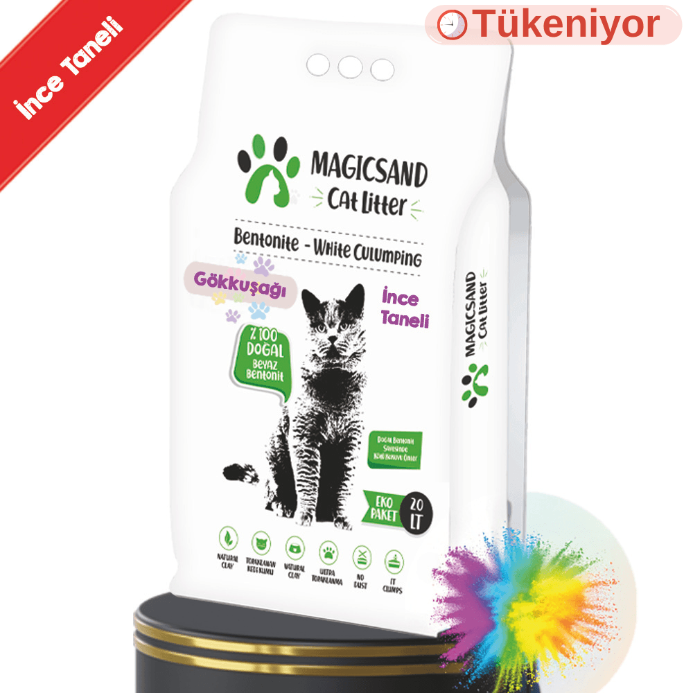 Magicsand Gökkuşağı Bentonit 20 Lt. İnce Taneli