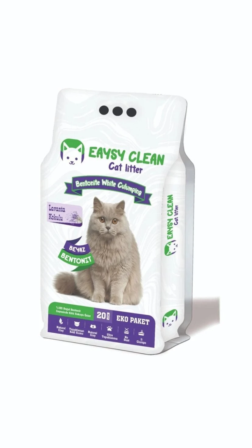 Eaysyclean Mükemmel Lavanta Kalın Kokulu Kedi Kumu 20 Lt.
