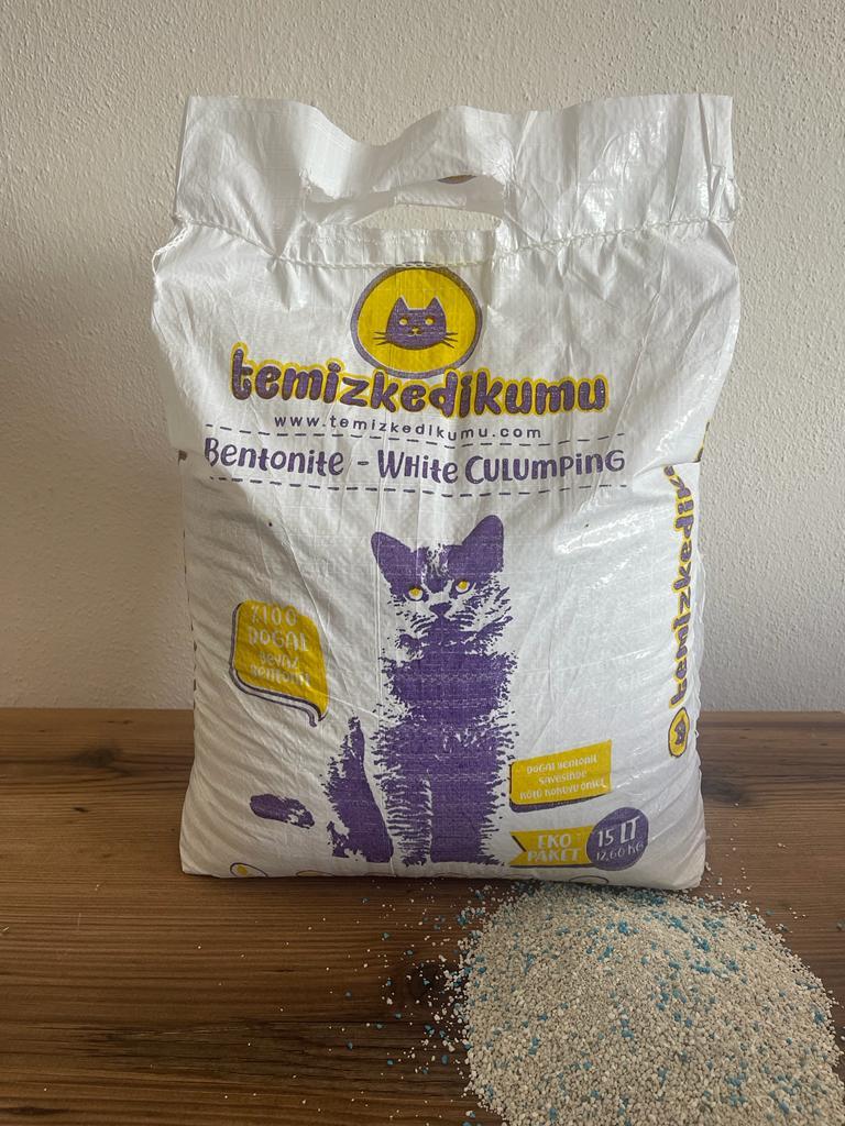 Temiz Kedi Kumu Marsilya Sabun İnce Taneli 15 lt