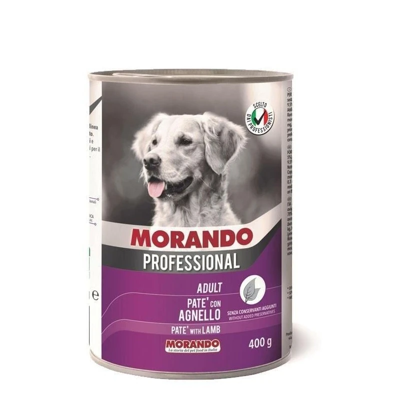 Morando Köpek Maması Kuzu Etli Pate 400 gr Konserve