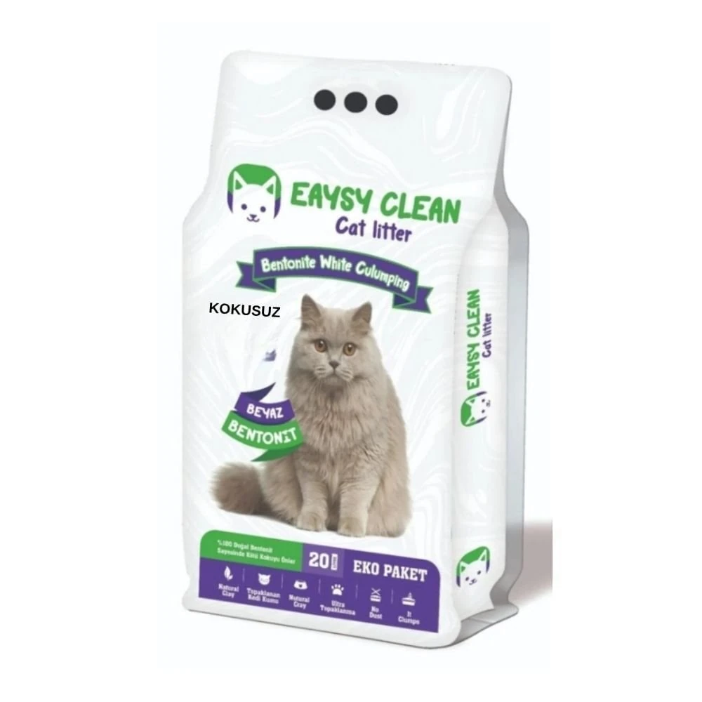 Eaysyclean Mükemmel Kokusuz (kalın Taneli) Kedi Kumu 20 L