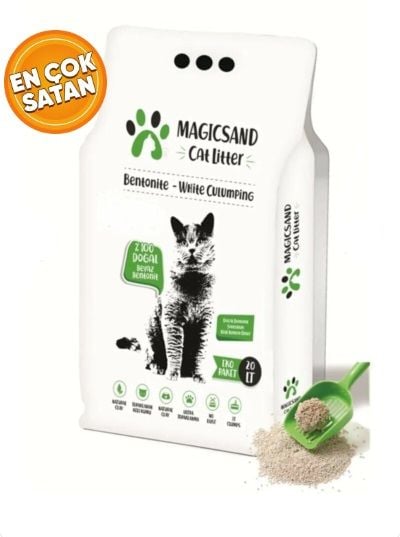 Magicsand  Kokusuz İnce Taneli Kedi Kumu 20 Lt