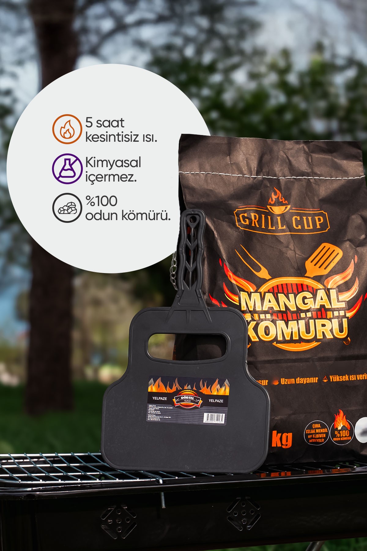 GRILL CUP Mangal Kömürü 1,5 KG 