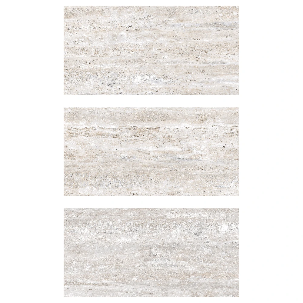 Serapool Silver Traverten Porselen Havuz Seramik 33x66 cm