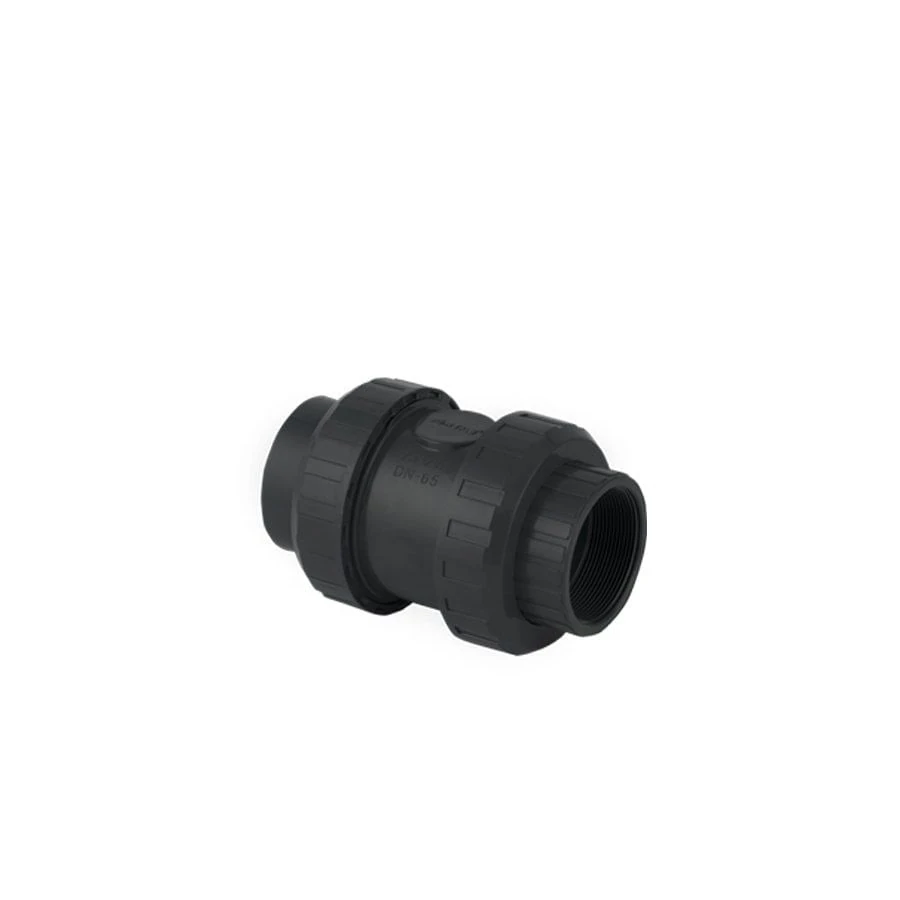 U-PVC Çift Taraf İçten Dişli Yaylı Çekvalf