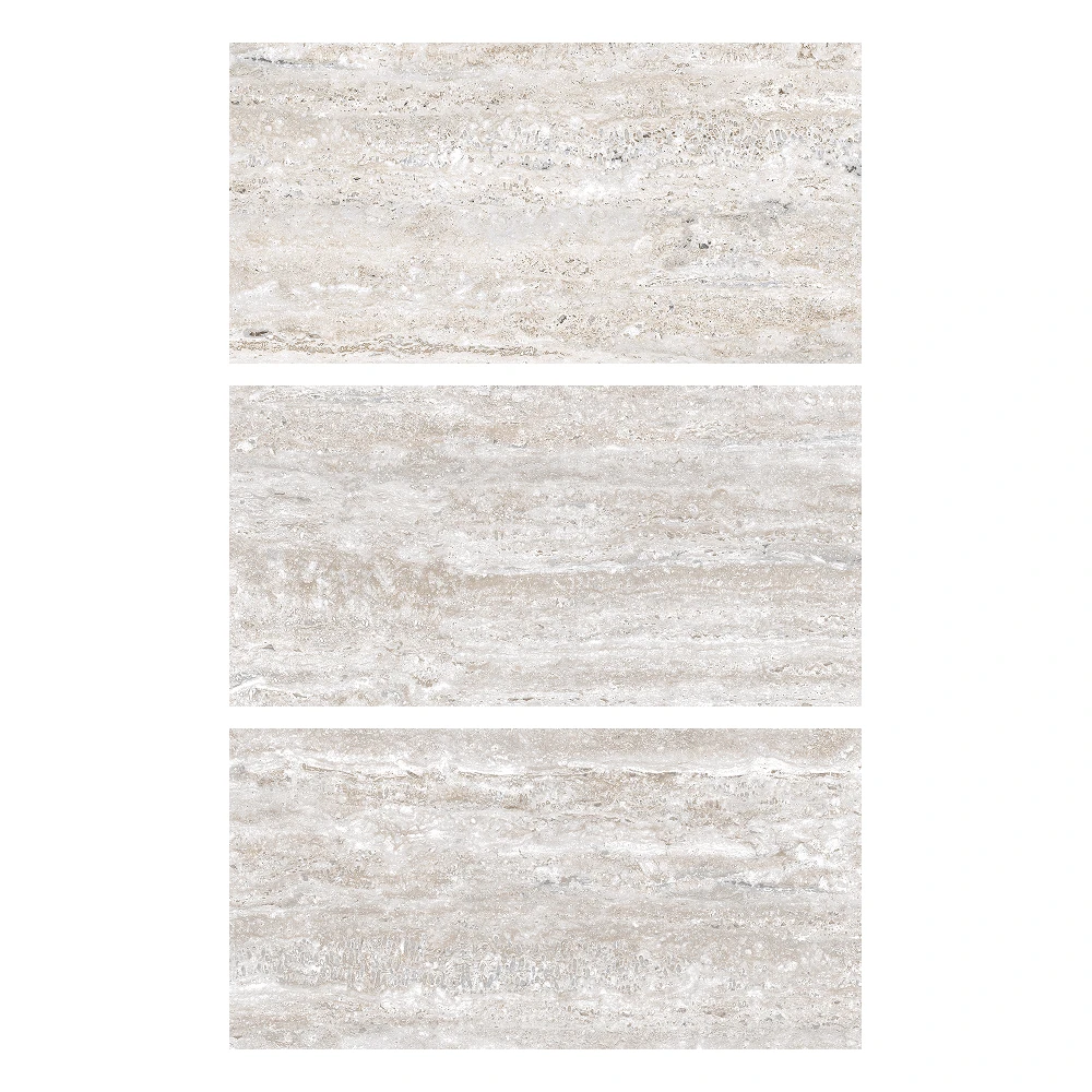 Serapool Silver Traverten Porselen Havuz Seramik 33x66 cm