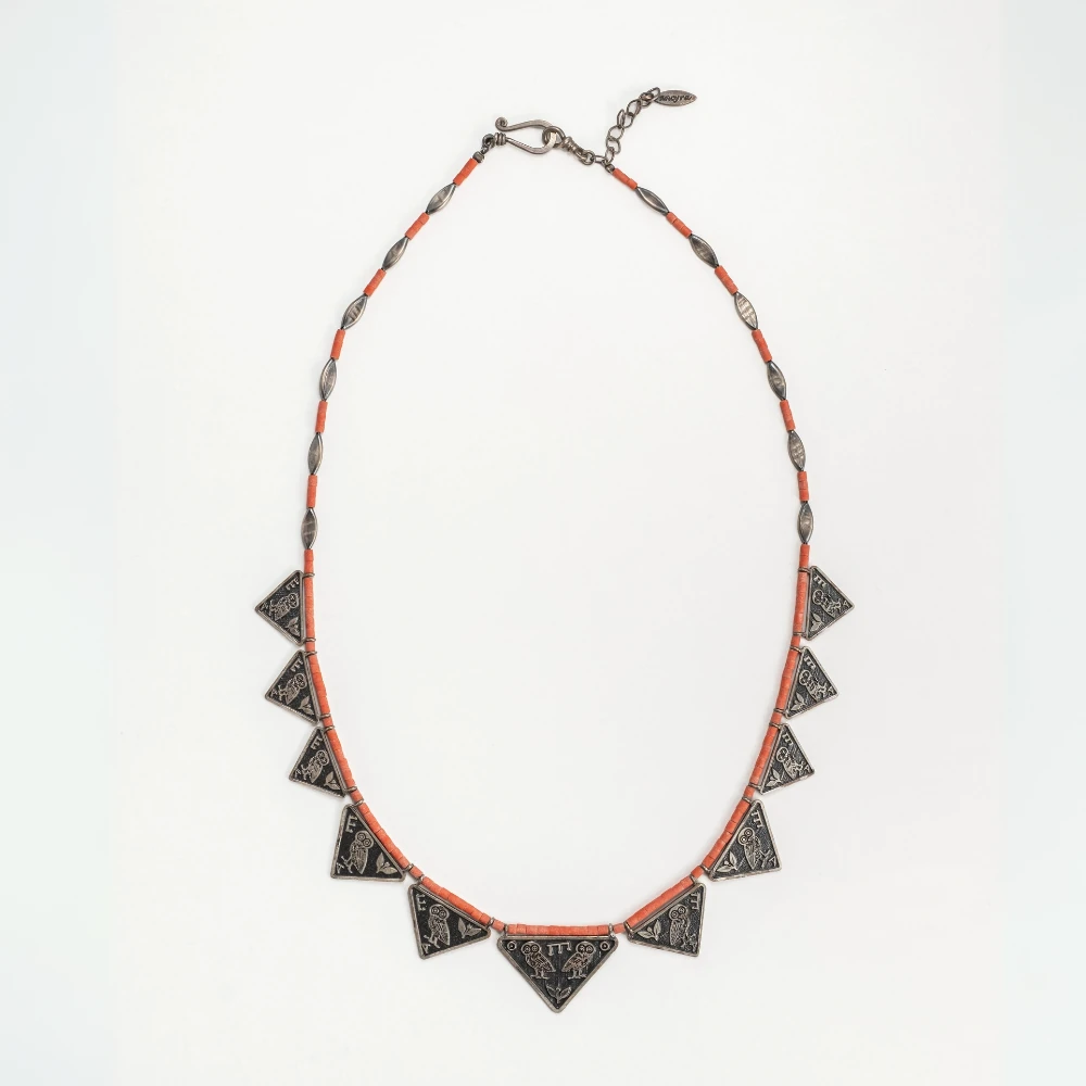 Baykuş Desenli Kolye