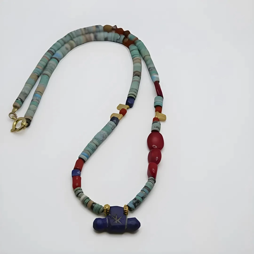 Altın Kaplama Gümüş ve Mercan Kolye