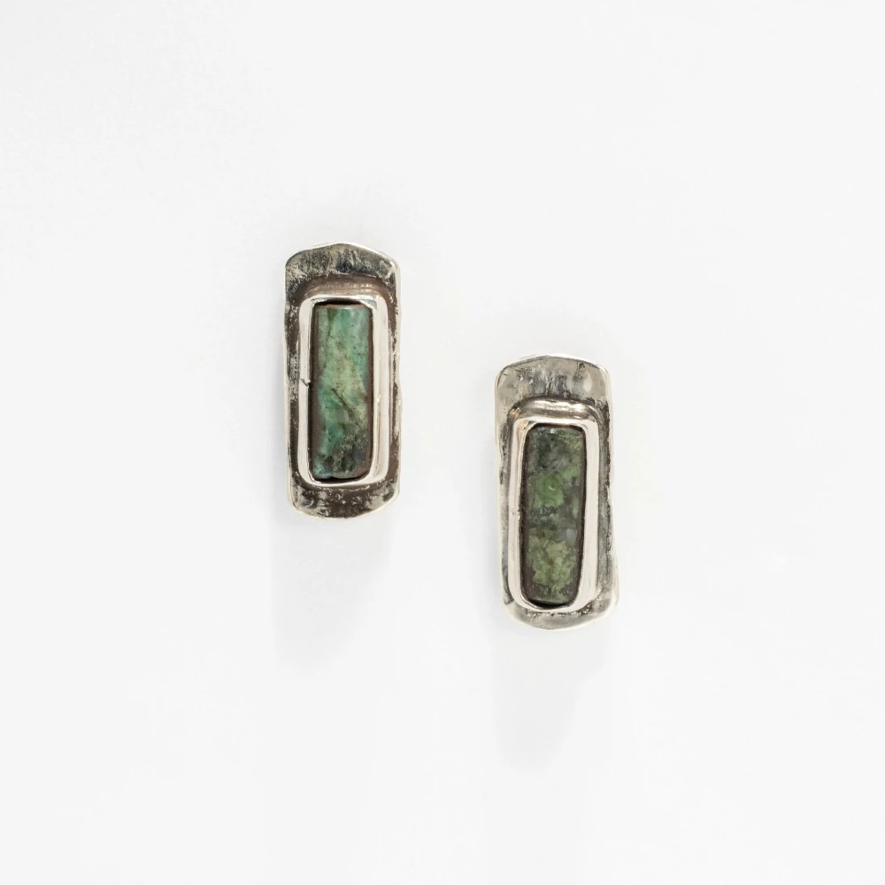 Turkuaz Taşlı Küpe 