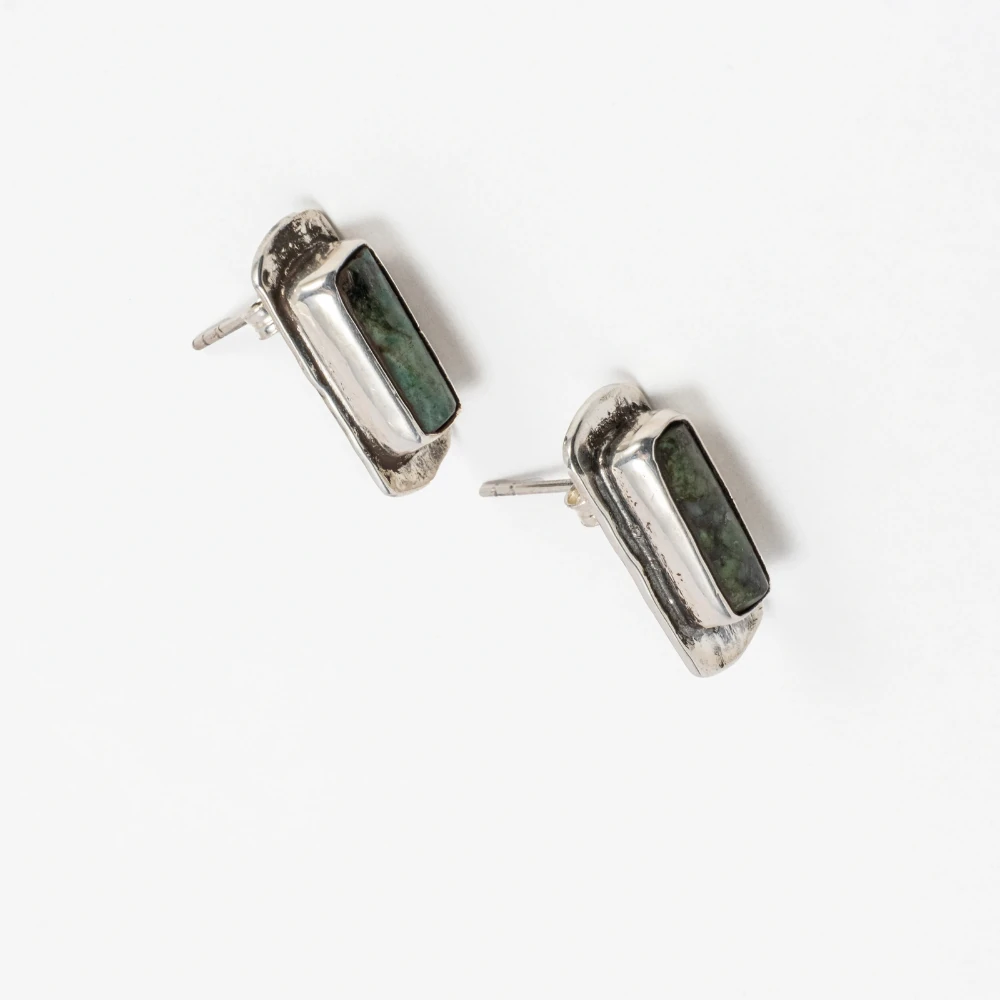 Turkuaz Taşlı Küpe 