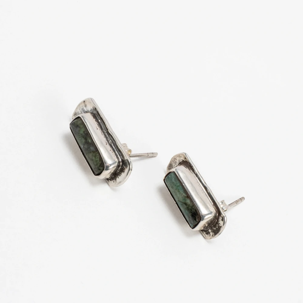 Turkuaz Taşlı Küpe 