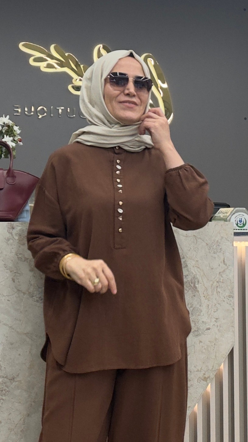 İSTİRİDYE KETEN ŞALVAR TAKIM
