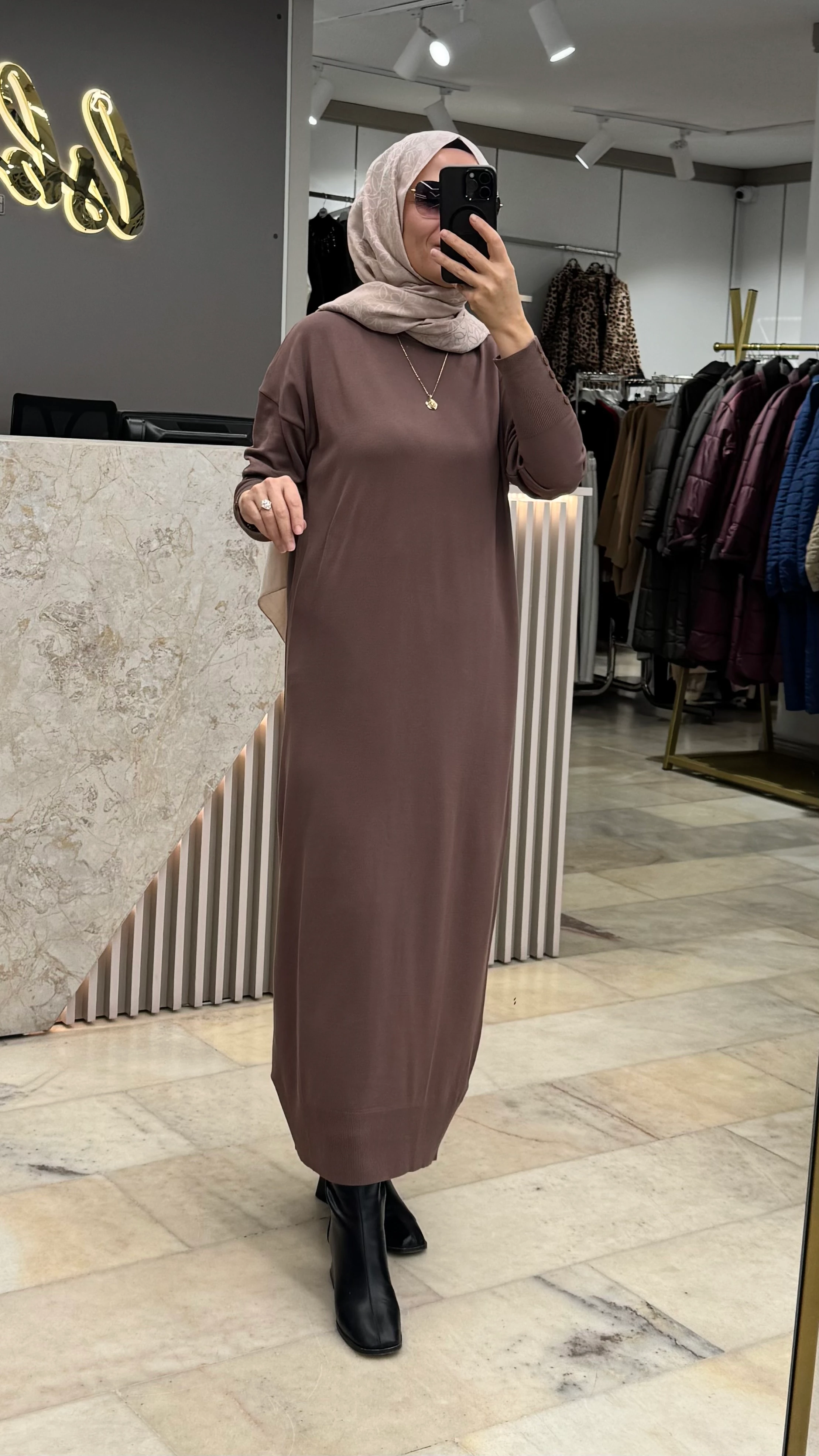 MERWİSH BASIC TRİKO ELBİSE