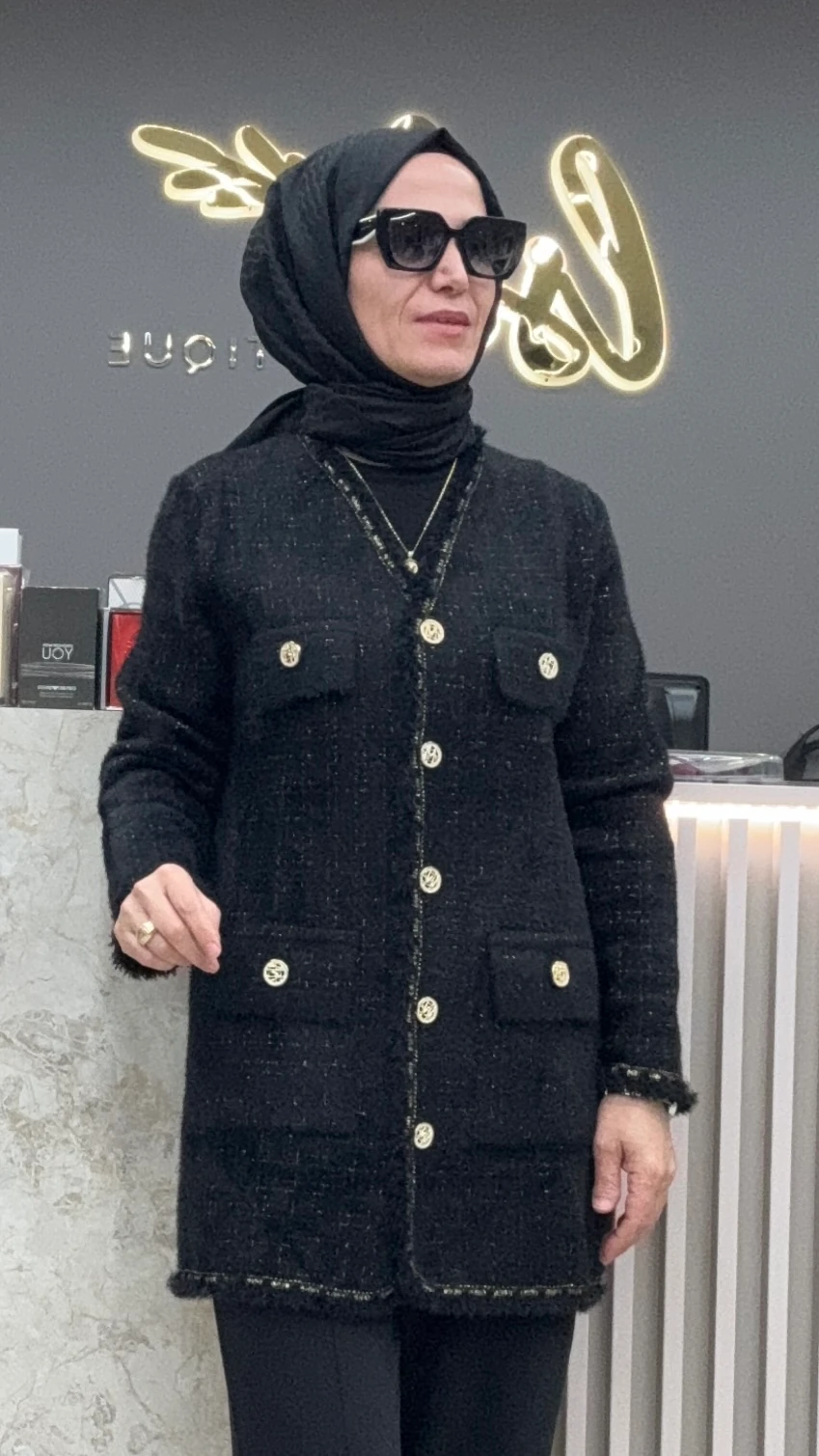 SİMLİ ANGORA CEKET