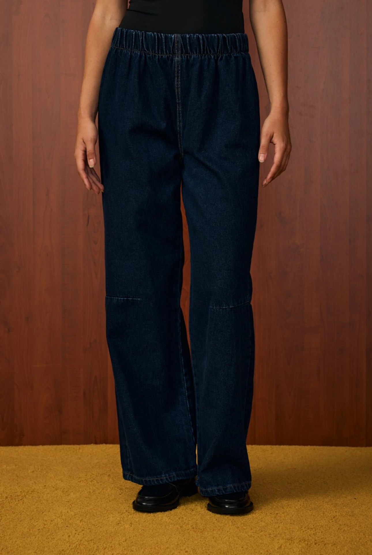 MERWISH PALAZZO DENİM PANTOLON 