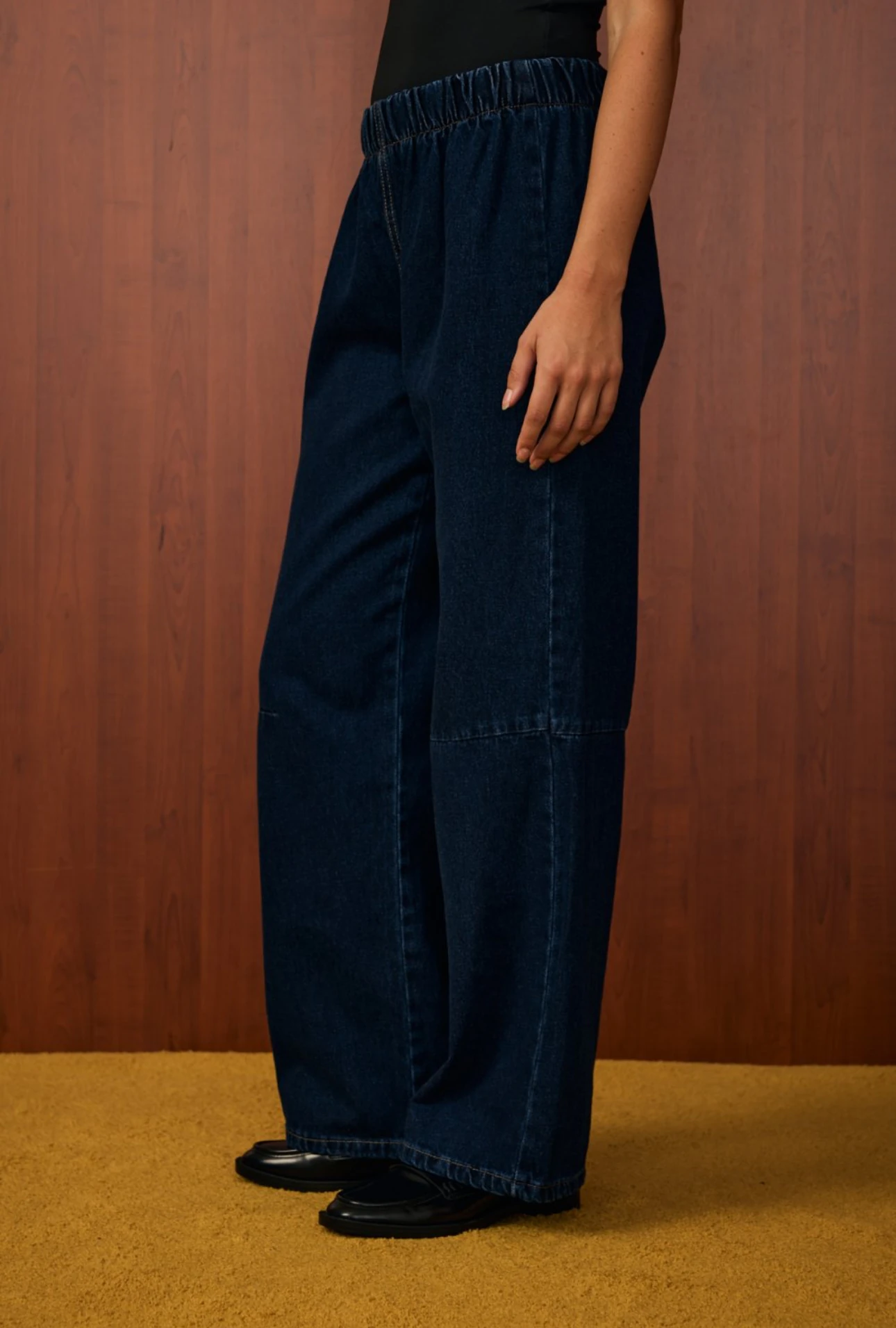 MERWISH PALAZZO DENİM PANTOLON 