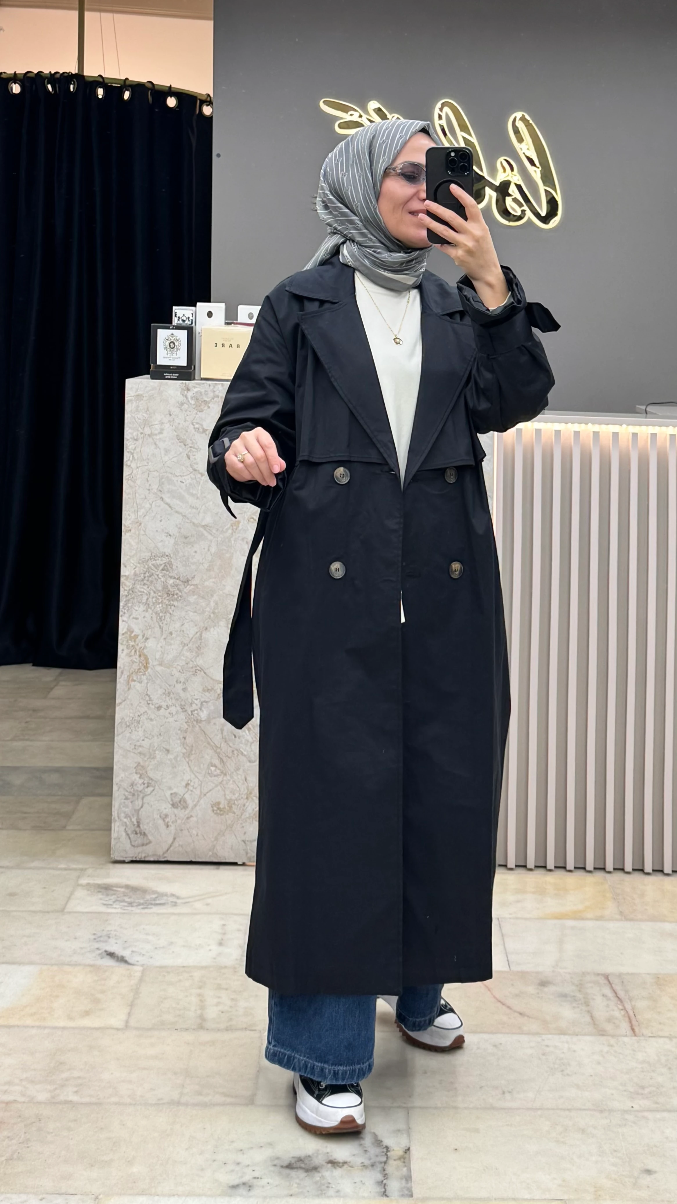 OVERSİZE KEMERİ TOKALI TRENÇKOT