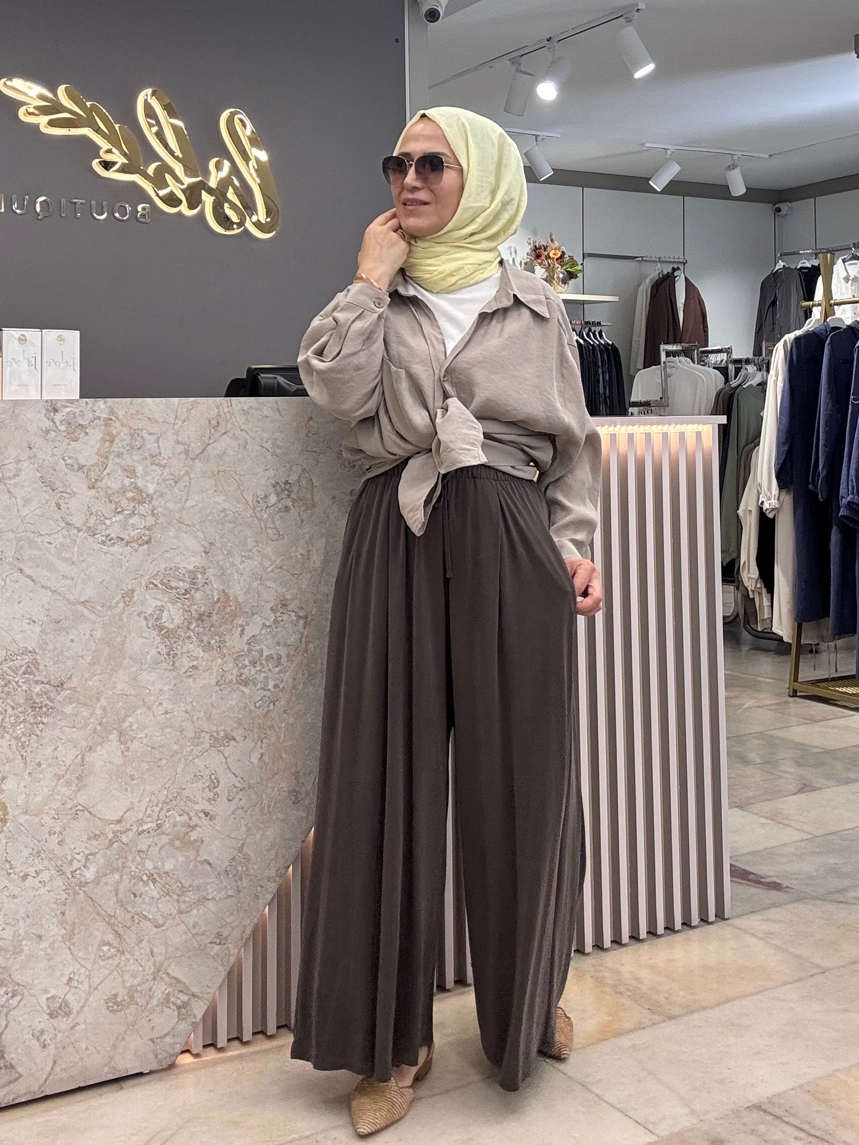 PİLELİ OYSHO ETEK PANTOLON