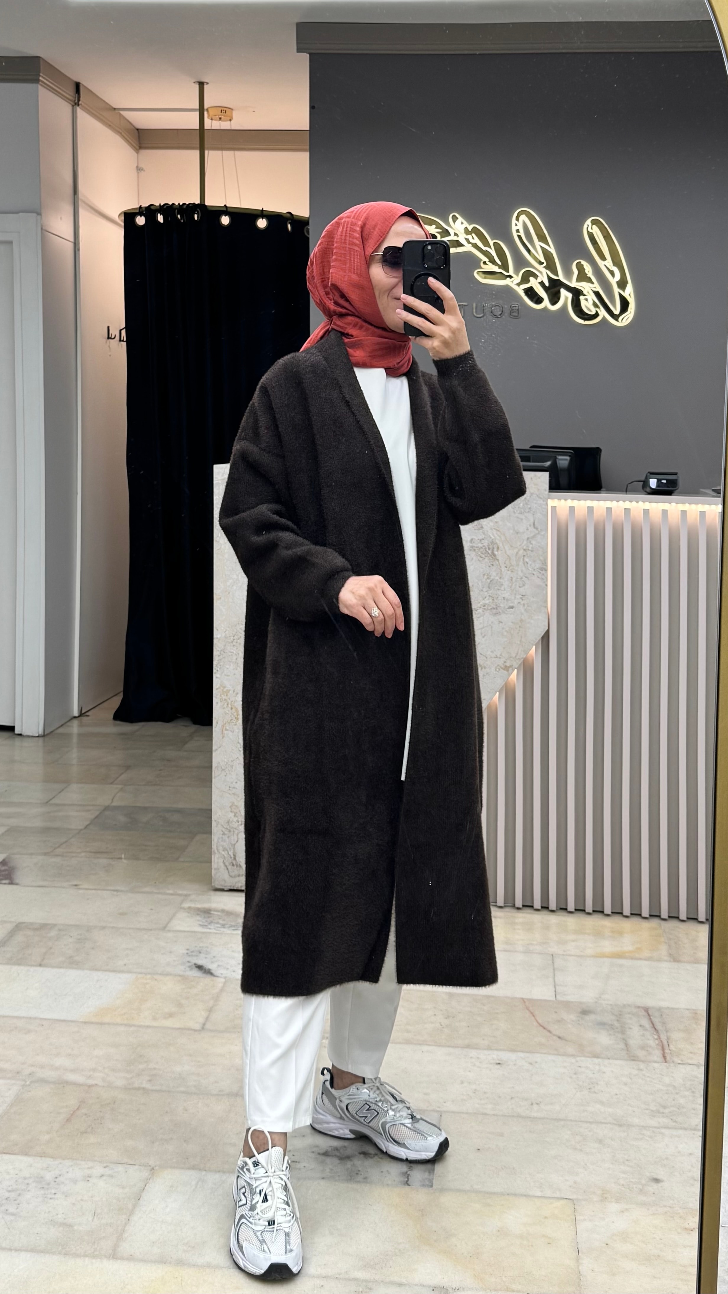 JUPE ÖNÜ AÇIK ANGORA UZUN HIRKA
