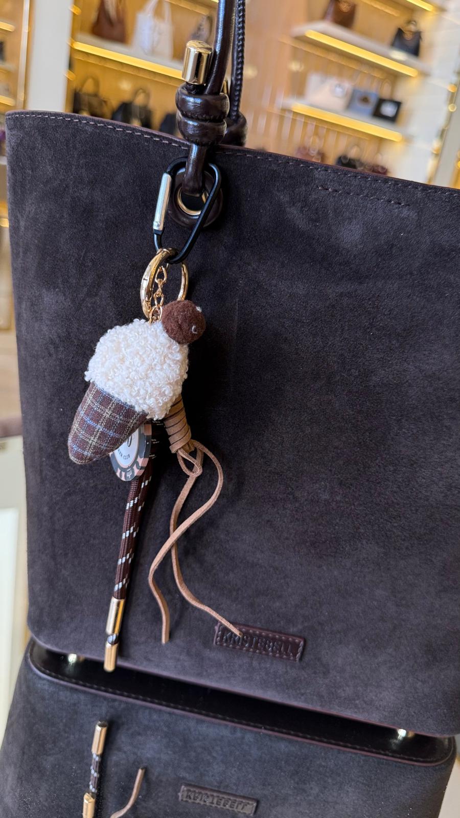 İthal Büyük Boy Üç Bölmeli Uzun Askılı Omuz Çantası -7460-