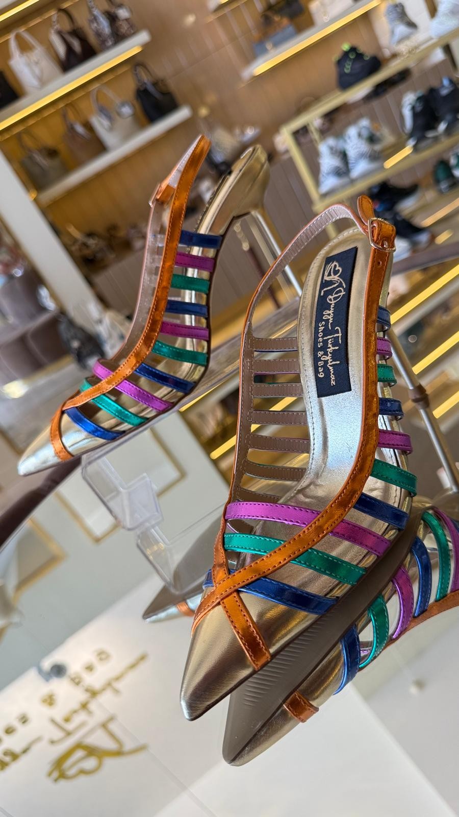Duygushoesbag Kadın Arkası Açık Model Topuklu Ayakkabı